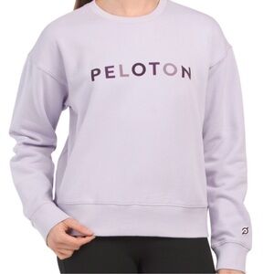 NWT Peloton Purple Crewneck Sweater Classic Sz S